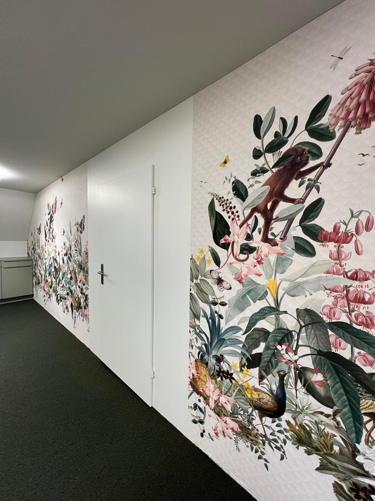 Tapezierarbeit Aufenthaltsraum